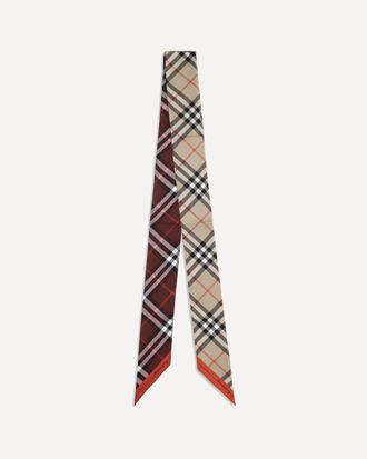 Burberry Check silk Scarf Female UNI