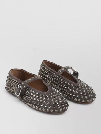 Alaia ballet flats strass flat sole round toe