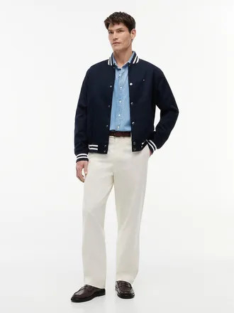 Tommy Hilfiger Mens Relaxed Twill Pant - Ivory Petal - 30W x 30L