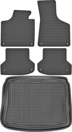 OEM Juego De Alfombrillas De Goma Para Audi A3 Ii 8p Sportback (2003-2013) + Alfombrilla Para El Maletero