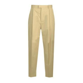 Bottega Veneta Light Cotton Twill Trousers - male - Bottega Veneta - Chinos - Beige - XL - Trousers