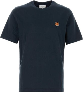 Maison Kitsun&eacute; Dark Blue Cotton T Shirt