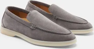Scarosso Ludovica Loafers in Grey - Suede at Nordstrom, Size 37.5