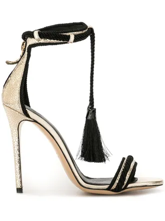 Aleksander Siradekian Lola sandalen met kwastje detail - Goud