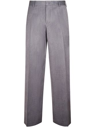 Cellar Door Straight-Leg Tailored Trousers with Textured Finish