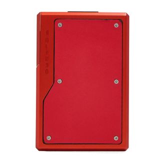 Piquadro Accessoires, Heren, Oranje, ONE Size, Leer, Modulaire Aluminium en Lederen Mag Safe Kaarthouder