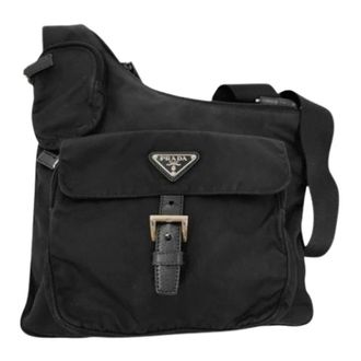 Prada Pre-owned Vintage Schoudertas - Dames - Pre-owned - Zwart - Maat: ONE Size Nylon