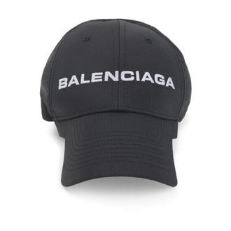 Balenciaga Caps, male, Black, Size: M Black Stylish Hat for Men