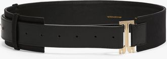 Victoria Beckham Wide Dorian Tuxedo Belt In Black 100CM