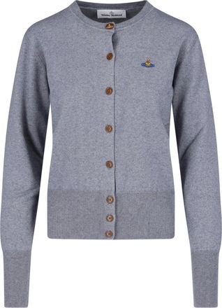 Vivienne Westwood Classic Button-Up Cardigan with Ribbed Hem
