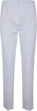 Max Mara Geklede Broek - Dames - Broeken - Wit - Maat: XL