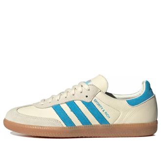 adidas x Sporty & Rich Samba OG Beige Blue IE7096