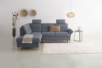 HOME AFFAIRE Ecksofa »Westerland L-Form« Federkern-Polsterung, wahlweise mit Bettfunktion, Bettkasten