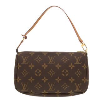 Louis Vuitton Brown Monogram Pochette Pouch (Pre-Owned)