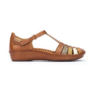 Pikolinos P Vallarta Sandal - Dames - Sandalen - Bruin - 41 EU - Leer - Schoenen