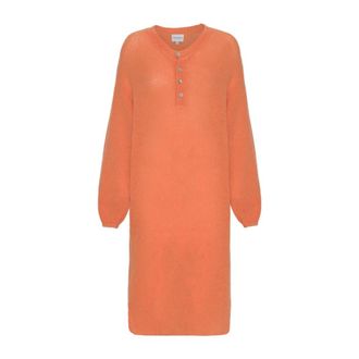 Americandreams Americandreams, Kleedjes, Dames, Oranje, ONE Size, Wol, Zachte Mohairmix Jurk