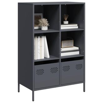 Berkfield Home Highboard&not;Anthracite 68x39x103.5 cm Steel in Dark Grey