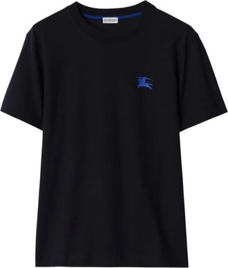 Burberry T-shirt con ricamo Equestrian Knight - Nero
