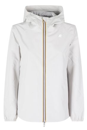 K-Way Beige Marguerite Stretch Poly Jersey Waterproof Polyester Jacket