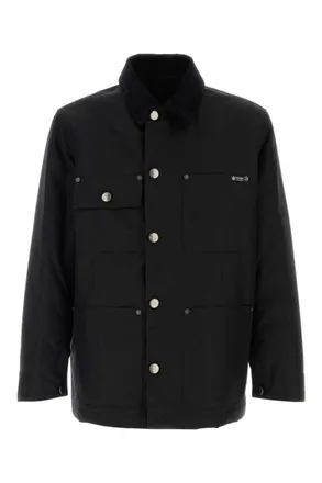 Prada Black Shirt Collar Jacket