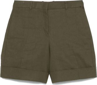Jil Sander Shorts in lino - Verde