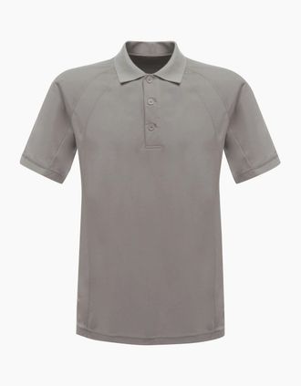 Regatta Mens Regatta Professional Mens Coolweave Short Sleeve Polo Shirt - Silver/Multi - Size: 38