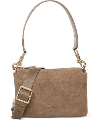 Francesco Biasia suede shoulder bag - Neutrals