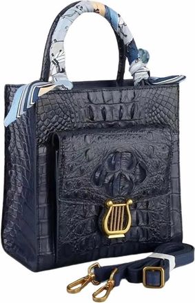 Generic tote handbag for women Genuine Alligator Skin Women Small Totes Bag Cross Shoulder Bag Authentic Real Crocodile Leather Lady Mini Purse Handbag