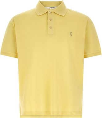 Saint Laurent Yellow Cassandre Polo Shirt