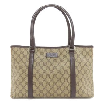 Gucci Brown Pvc Tote Bag (Pre-Owned)