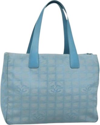 Chanel Pre-owned Tote Bags, female, Blue, Size: ONE SIZE Pre-owned Vintage Tote Bag