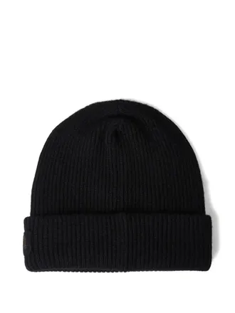 Meta Campania Collective ribbed-knit beanie - men - Cashmere - One Size - Black