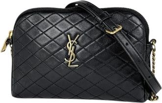 Saint Laurent Pre-owned Cross Body Bags, female, Black, Size: ONE SIZE Pre-owned Vintage Shoulder Bag