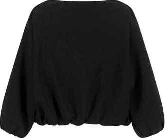 8pm 8Pm, Dames, Sweatshirts & Hoodies, Zwart, Maat: L Katoen