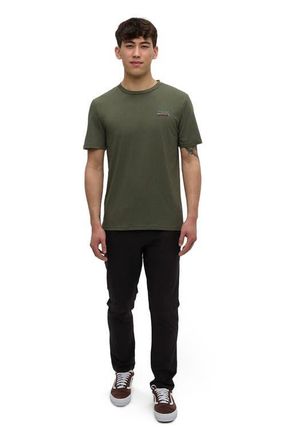 tentree Lake Tentree T-Shirt in Deep Olive/lake Day at Nordstrom, Size Xx-Large