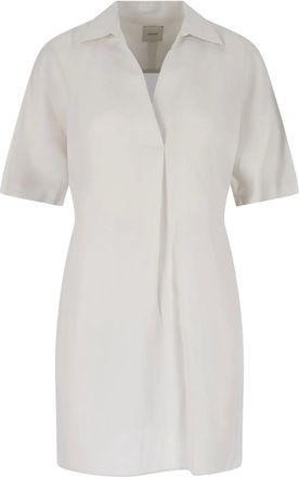 Calvin Klein Abito corto con placca logo - Toni neutri