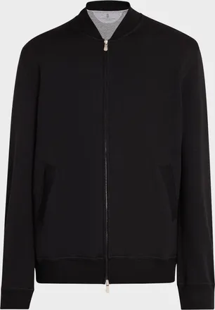 Brunello Cucinelli Men & apos;s Bomber Full-Zip Sweatshirt
