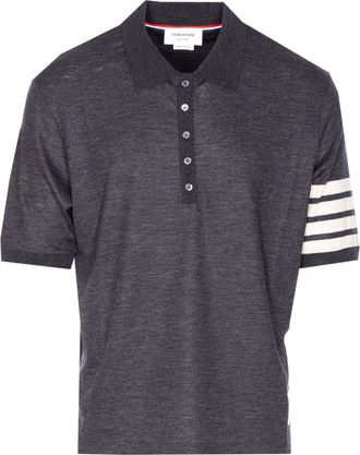 Thom Browne 4bar Short Sleeves Polo Sweater