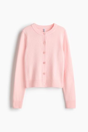 H&M Feinstrick-Cardigan - Hellrosa