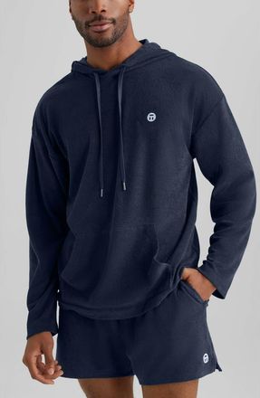 Tommy John Cabana Terry Hoodie in Dress Blues at Nordstrom, Size Xx-Large