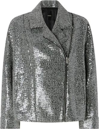 Pinko Mujer, Chaquetas, Gris, Talla: S