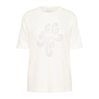 Kaffe Curve Dames, Tops, Wit, Maat: S