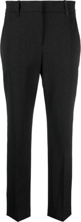 Brunello Cucinelli Monili bead-embellished cropped trousers - women - Virgin Wool/Spandex/Elastane/Polyamide/Polyester/Acetate/Cupro/Eco Brass - 44