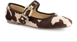 Andrea Womens Animal Print Mary Janes