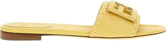 Fendi Beige Leather Sandals