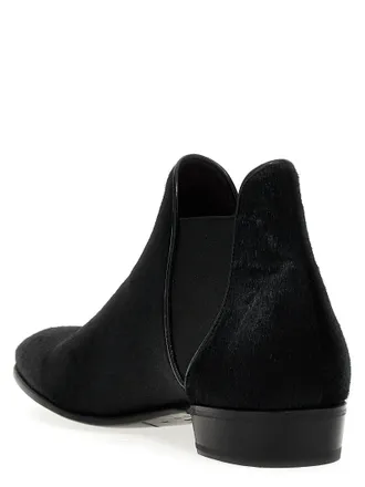 Lidfort Calf Hair Chelsea Boot - Black