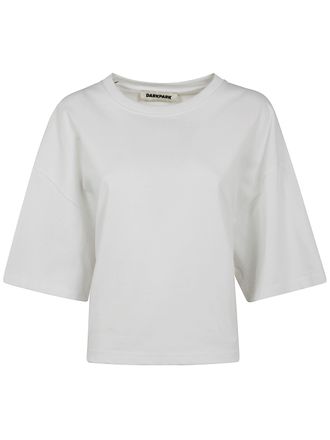 Darkpark Doyle Cropped Draped Short Sleeve Tee