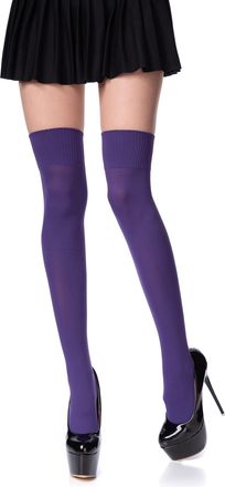 Romartex Women Girl Thigh High Socks Overknee Over the Knee High Socks Stockings, Purple