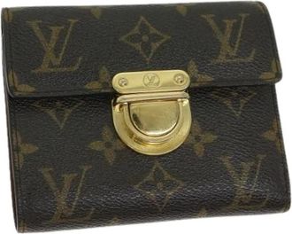 Louis Vuitton Pre-owned Wallets, female, Brown, Size: ONE SIZE Pre-owned Canvas Wallet