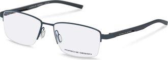 Porsche Design Mens 56mm Blue Eyeglasses P8745-56D000